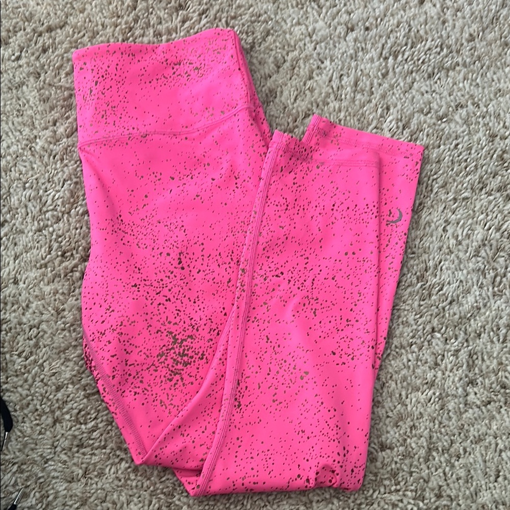 Pink Speckled Leggings